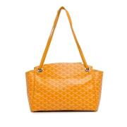 Pre-owned Fabric shoulder-bags Goyard Vintage , Yellow , Dames