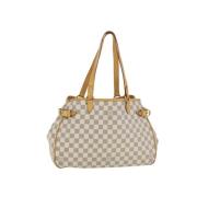 Pre-owned Leather shoulder-bags Louis Vuitton Vintage , White , Dames