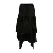 Zwarte Asymmetrische Casual Rok JW Anderson , Black , Dames