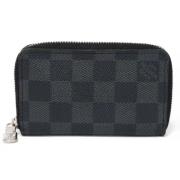 Pre-owned Canvas wallets Louis Vuitton Vintage , Black , Dames