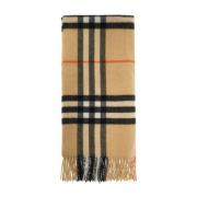 Kasjmier Ruitpatroon Sjaal Burberry , Beige , Unisex