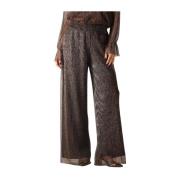 Bronzen Pantalon voor stijlvolle vrouwen Notre-v , Brown , Dames