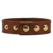 Pre-owned Leather bracelets Louis Vuitton Vintage , Brown , Dames