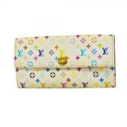 Pre-owned Fabric wallets Louis Vuitton Vintage , Beige , Dames