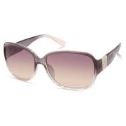 Zwarte Hars Zonnebril met Grijze Lens Guess , Brown , Dames