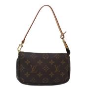 Pre-owned Canvas clutches Louis Vuitton Vintage , Brown , Dames