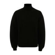 Zwarte Wol Raglanmouw Trui JW Anderson , Black , Dames