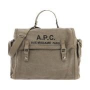 Schoudertas met logoprint A.p.c. , Beige , Heren