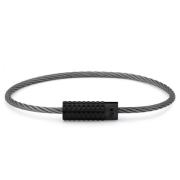 Piramide Kabelarmband Le Gramme , Black , Unisex