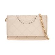 Diamantquilted Crossbody Tas Tory Burch , Beige , Dames