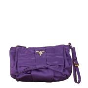 Pre-owned Canvas prada-bags Prada Vintage , Purple , Dames