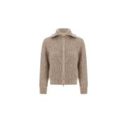 Cardigan met rits in stijlvol ontwerp Herno , Beige , Dames