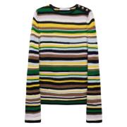 Luxe Kleurrijke Pullover Trui Dorothee Schumacher , Multicolor , Dames