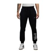 Zwarte Katoenen Jogger met Merkdetails Ellesse , Black , Heren