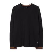 Artiest Rib Heren Lange Mouw Top PS By Paul Smith , Black , Heren