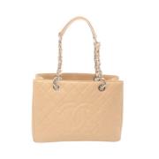 Pre-owned Canvas chanel-bags Chanel Vintage , Beige , Dames