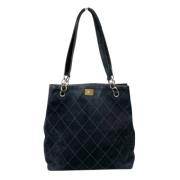 Pre-owned Suede chanel-bags Chanel Vintage , Black , Dames