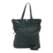 Pre-owned Leather prada-bags Prada Vintage , Green , Dames