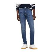 Moderne Skinny Jeans met Retro Touch Tommy Hilfiger , Blue , Heren