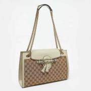 Pre-owned Canvas gucci-bags Gucci Vintage , Beige , Dames