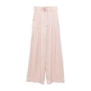 Roze Zijden Palazzo Broek Zimmermann , Pink , Dames