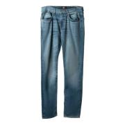 Slimmy Tapered Left Hand Sierra Jeans 7 For All Mankind , Blue , Heren