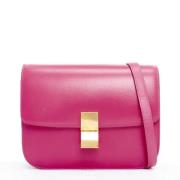 Pre-owned Leather shoulder-bags Celine Vintage , Pink , Dames