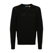 Truien Zwart Ralph Lauren , Black , Heren