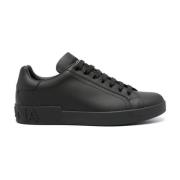 Zwarte Sneakers met 3,5 cm Hak Dolce & Gabbana , Black , Heren