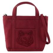 Cotton handbags Maison Kitsuné , Red , Dames