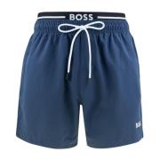 Heren Boxer Zwembroek Amur Hugo Boss , Blue , Heren