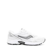 Witte platte schoenen Mesh Metallic Details Saucony , White , Dames