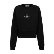 Zwarte Orb Logo Sweatshirt Vivienne Westwood , Black , Heren