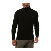 Kasjmier Roll Neck Trui Tommy Hilfiger , Black , Heren