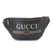 Pre-owned Leather gucci-bags Gucci Vintage , Black , Dames