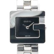 Pre-owned Stainless Steel watches Gucci Vintage , Black , Dames