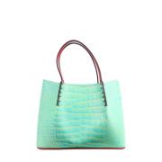 Pre-owned Leather handbags Christian Louboutin Pre-owned , Blue , Dame...