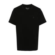 Zwarte katoenen T-shirts en polo's Moose Knuckles , Black , Heren