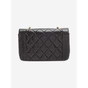 Pre-owned Leather shoulder-bags Chanel Vintage , Black , Dames