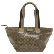 Pre-owned Canvas gucci-bags Gucci Vintage , Beige , Dames