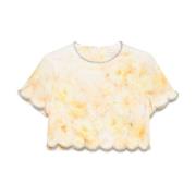 Bloemenprint Gele Top Kristalversiering Zimmermann , Yellow , Dames