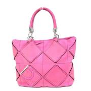 Pre-owned Leather handbags Salvatore Ferragamo Pre-owned , Pink , Dame...