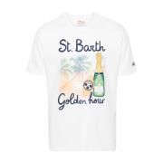 Witte T-shirts en Polo's met Frontprint MC2 Saint Barth , White , Here...