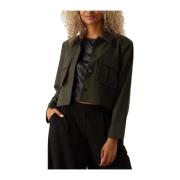 Groene Hacemw Jas voor Vrouwen My Essential Wardrobe , Green , Dames