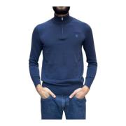 Quarter-Zip High Neck Sweater Timberland , Blue , Heren