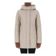 Winterparka met Afneembare Capuchon Woolrich , Beige , Dames