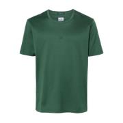 Groene Katoenen Logo Detail T-shirt C.p. Company , Green , Heren