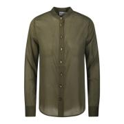 Olijf Stijlvolle Shirt Forte Forte , Green , Dames