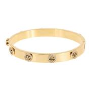 Gouden Kristal Stud Armband Tory Burch , Yellow , Dames