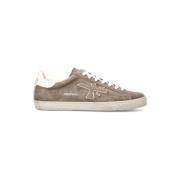 Verhoogde witte leren sneakers Premiata , Brown , Heren